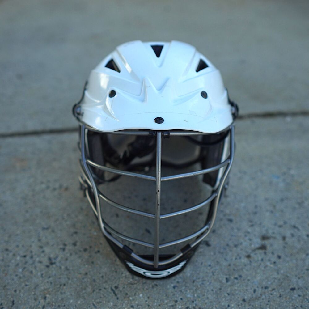 Cascade CPV-R Lacrosse Helmet White S/M Adjustable Chin Strap Youth Adult Sports